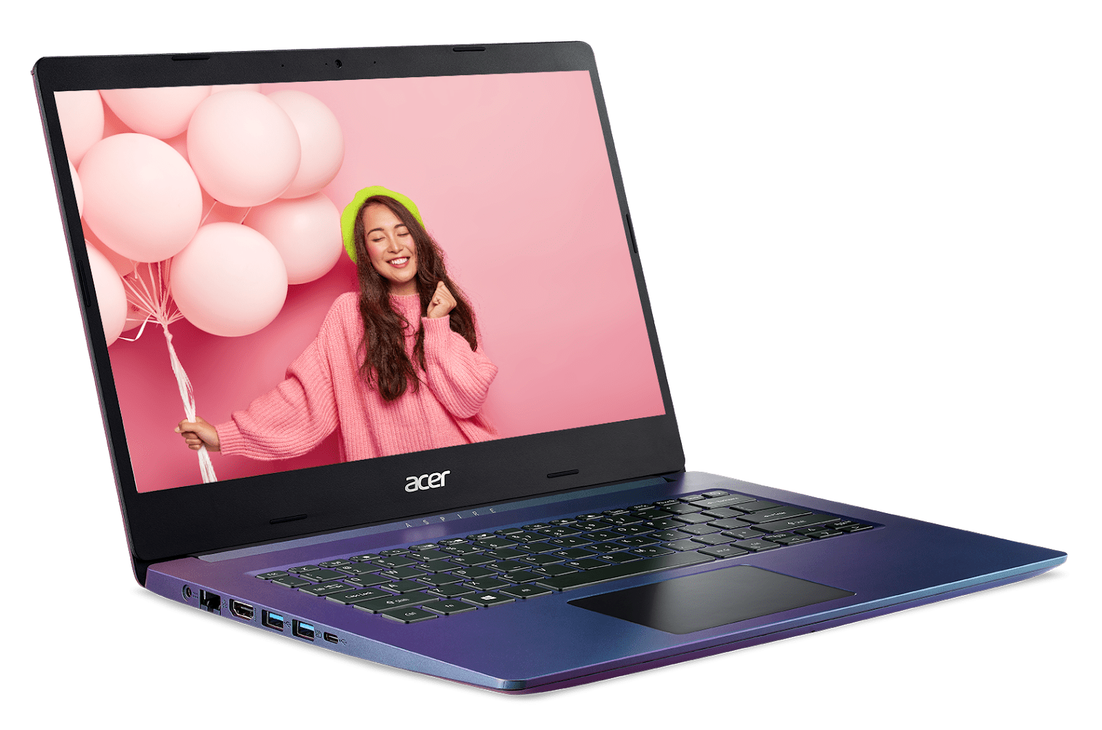 Laptop Acer Aspire 5 với phiên bản màu Magic Purple đầy cá tính