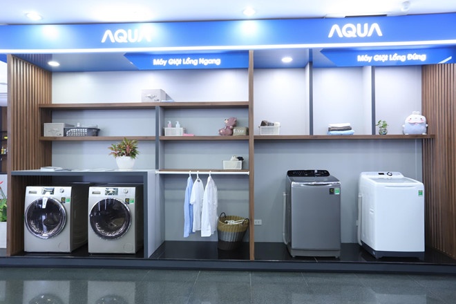 Máy giặt cửa trước - ‘át chủ bài’ của Aqua tại Việt Nam