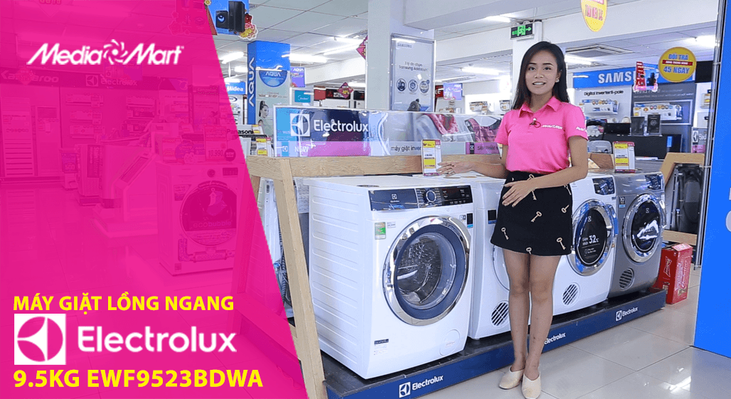Máy giặt Electrolux 9.5Kg Electrolux EWF9523BDWA: Giặt quần áo sạch sẽ như mới