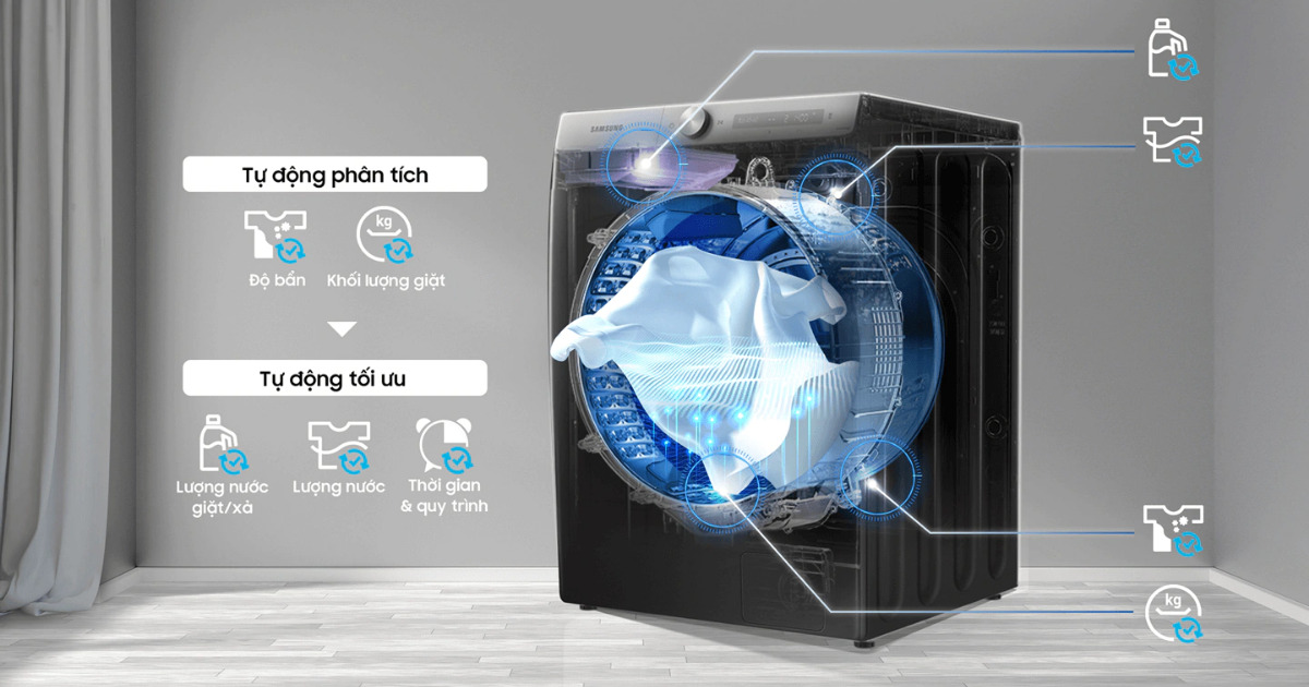 Máy giặt thông minh có gì vượt trội so với máy giặt thông thường?