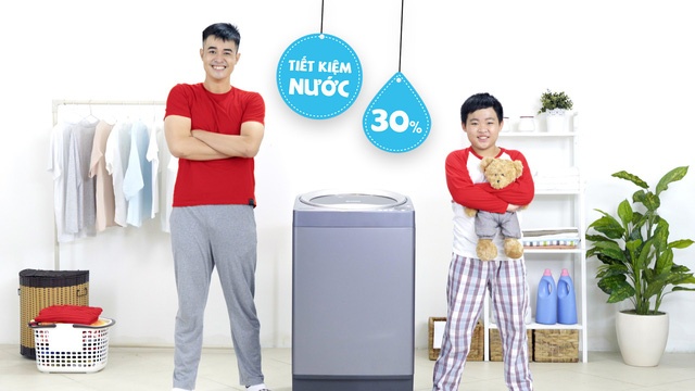 Mẹo tiết kiệm nước khi giặt máy trong mùa mưa