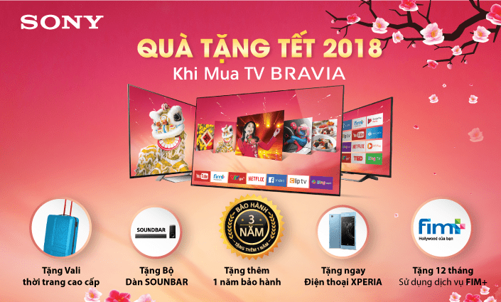 Mua Tivi Sony 4K - Nhận ngay quà giá trị