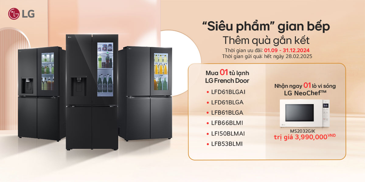 Mua tủ lạnh LG nhận ngay quà lớn