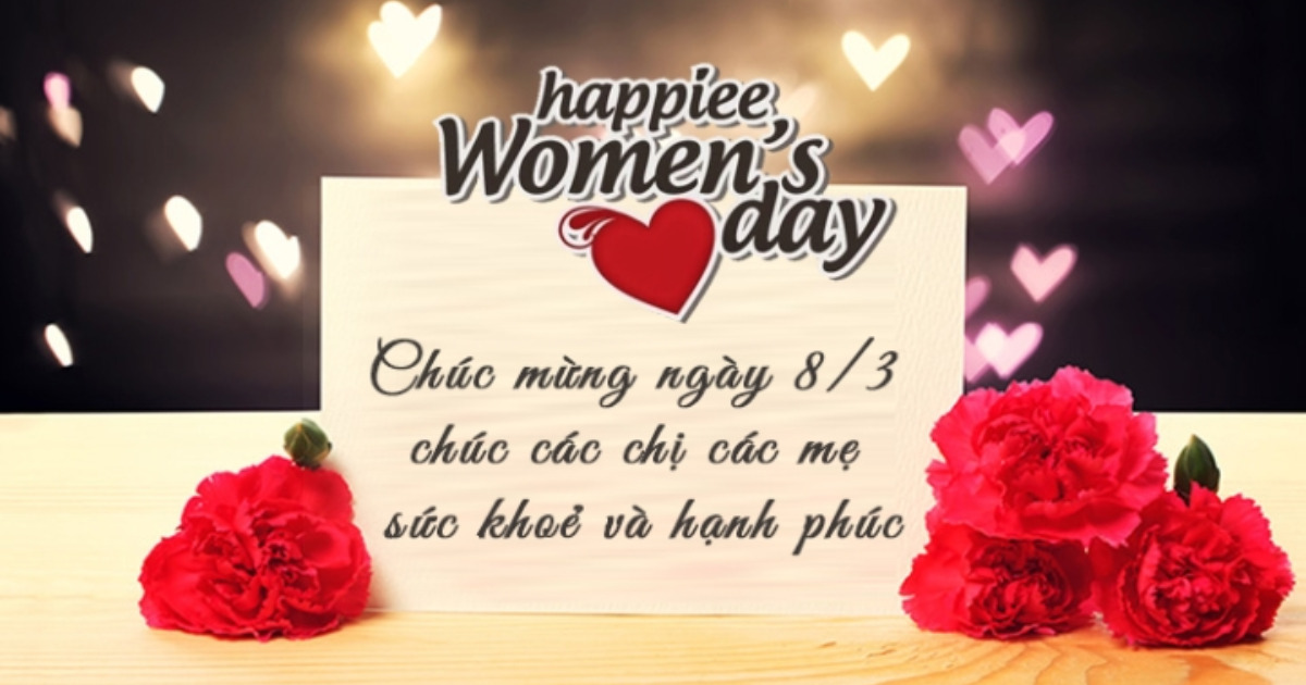 Lời chúc ngày 8/3: Nhân dịp kỷ niệm ngày Quốc tế Phụ nữ 8/3, chúc các chị em luôn mạnh khỏe, hạnh phúc và thành đạt trong cuộc sống. Cùng xem hình ảnh này để gửi lời chúc tới những người phụ nữ quan trọng trong cuộc đời bạn.
