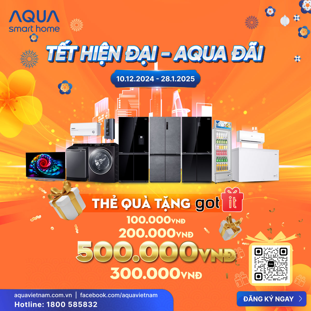 Tết hiện đại – AQUA đãi