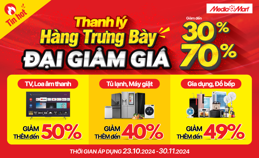 Thanh lý hàng trưng bày - Đại giảm giá (-50%++)