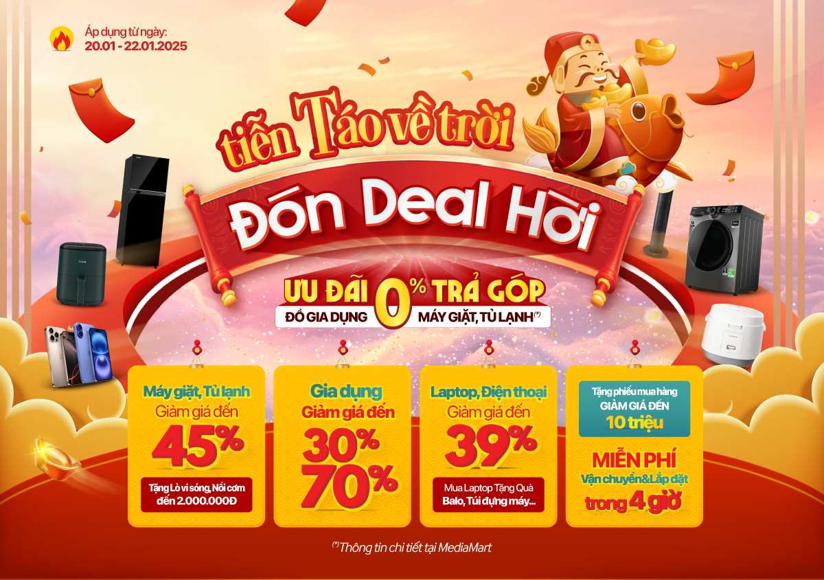 Tiễn Táo về trời - Đón deal hời (-70%)