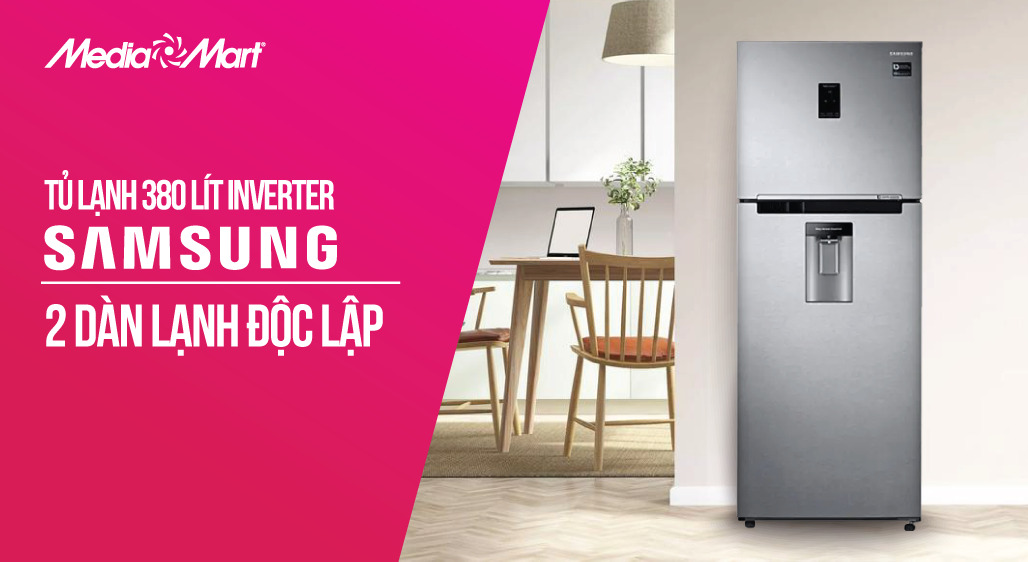 Trải nghiệm công nghệ 2 dàn lạnh độc lập trên Tủ lạnh Samsung 380 lít Inverter RT38K5982SLSV