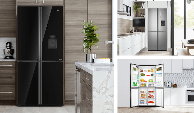 Tủ lạnh 4 cửa Aqua mới – Làm đẹp gian bếp nhà