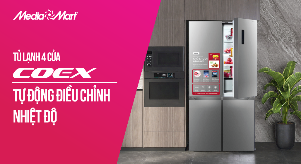 Tủ lạnh Coex RM-4007MIS: Tự động điều chỉnh nhiệt độ