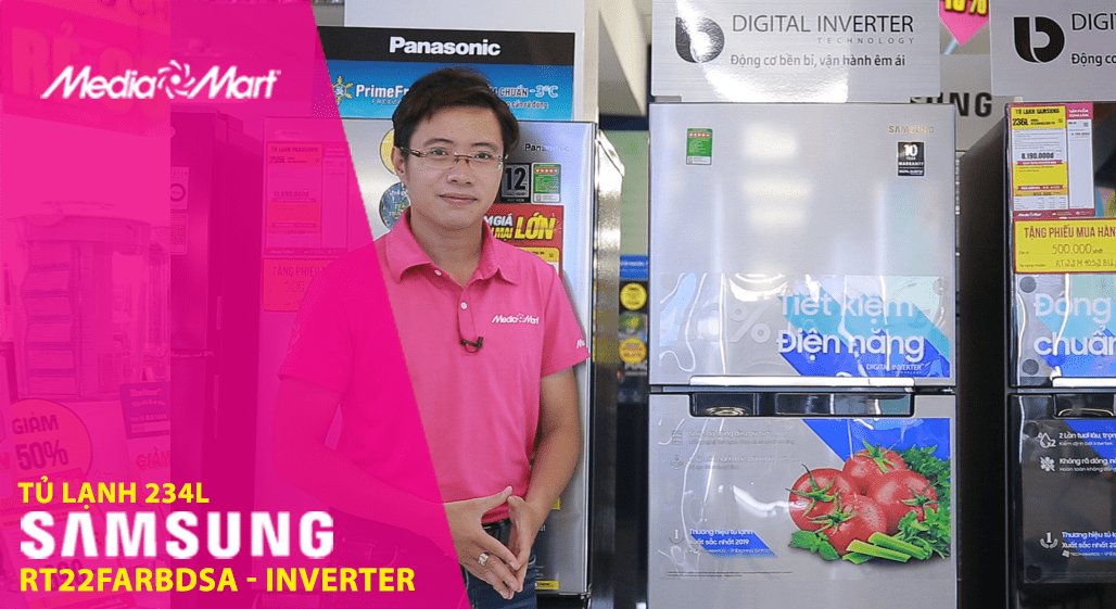 Tủ lạnh Samsung RT22FARBDSA - bảo quản thực phẩm tốt, tiết kiệm điện năng