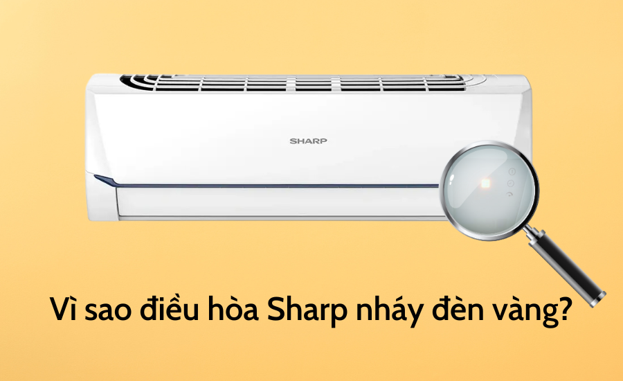 Cách khắc phục khi máy lạnh Sharp chớp đèn vàng do quạt dàn lạnh không hoạt động?