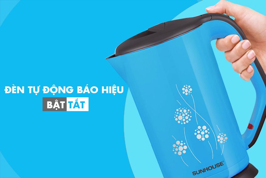 Ấm siêu tốc 1.7 Lít Sunhouse SHD1381 1800W