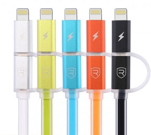 Cáp sạc đôi Aurora cable (Iph & Micro) 1m