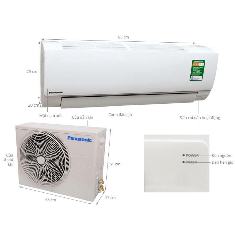 Điều hòa 1 chiều Panasonic N18TKH-8 18.000 BTU