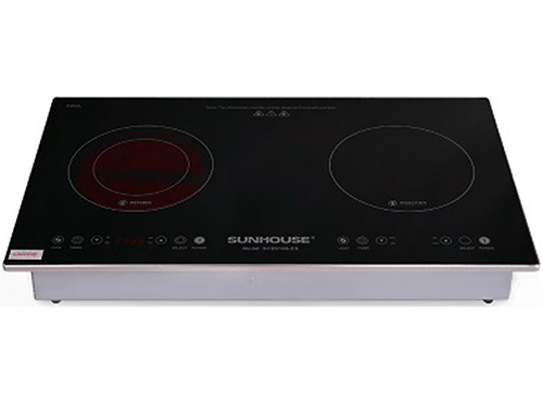 Bếp đôi từ - hồng ngoại Sunhouse SHB9106-ES 4900 W