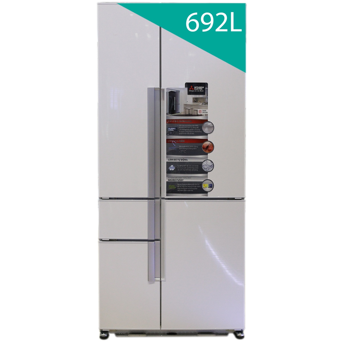 Tủ lạnh 5 cánh Mitsubishi Electric MR-Z65W-CW-V 692 Lít