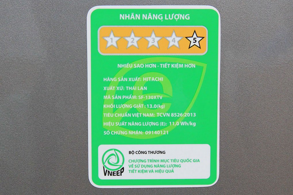 Máy giặt 13 KgHitachi SF-130XTV lồng đứng, Inverter