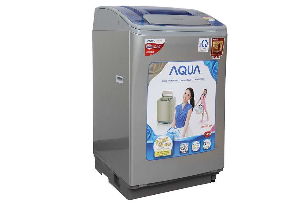 Máy giặt 8 Kg Aqua AQW-U800Z2T lồng nghiêng