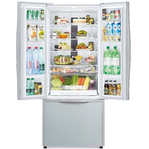 Tủ lạnh 3 cánh 405 Lít Hitachi R-WB475PGV2 (GS) - Bạc