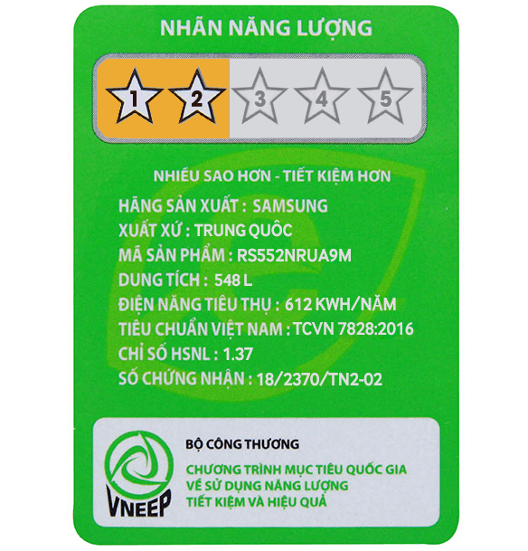 Tủ lạnh Side by Side Samsung RS552NRUA9M/SV - 548 Lít