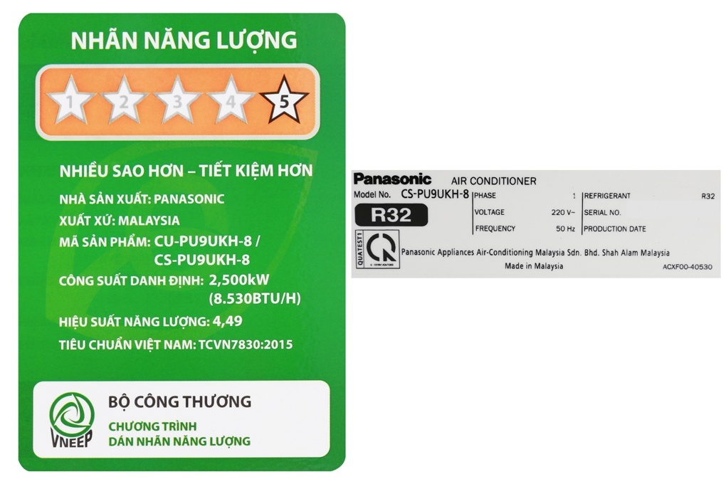Điều hòa Panasonic 1 chiều Inverter PU9UKH-8 9.000BTU