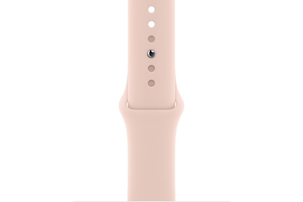 Apple Watch SE 40mm (4G) viền nhôm vàng - Dây cao su Hồng Chính hãng (MYEH2VN/A)