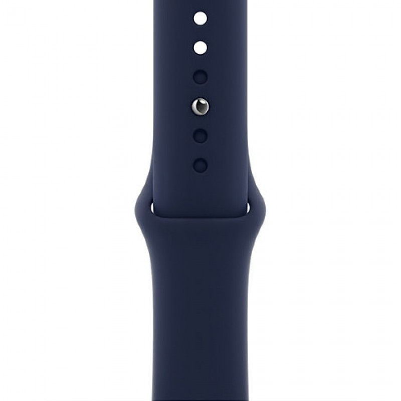 Apple Watch 6 44mm (4G) viền nhôm xanh - Dây cao su Xanh Chính hãng (M09A3VN/A)