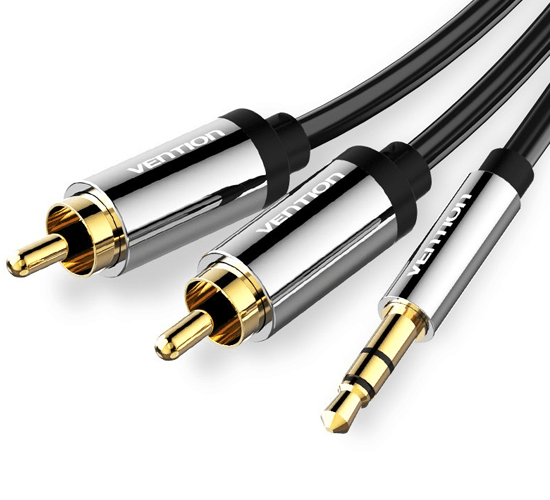 Cáp Audio Vention 3.5mm Male to 2RCA Male 3m BCFBI