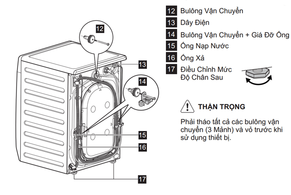 Máy giặt 10 Kg Electrolux EWF14023 Inverter (Trắng)