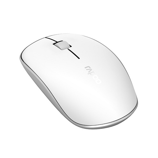 Chuột không dây đa kết nối Wireless và Bluetooth Rapoo M200 Silen Trắng