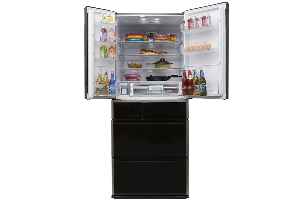 Tủ lạnh 6 cánh Hitachi E6200V (XT) 657 Lít (Màu nâu mặt gương)