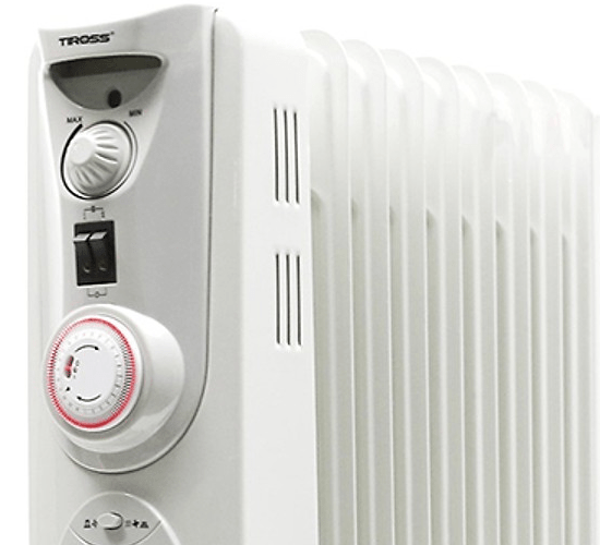 Máy sưởi dầu Tiross TS-925 9 thanh Có hẹn giờ, Quạt thổi