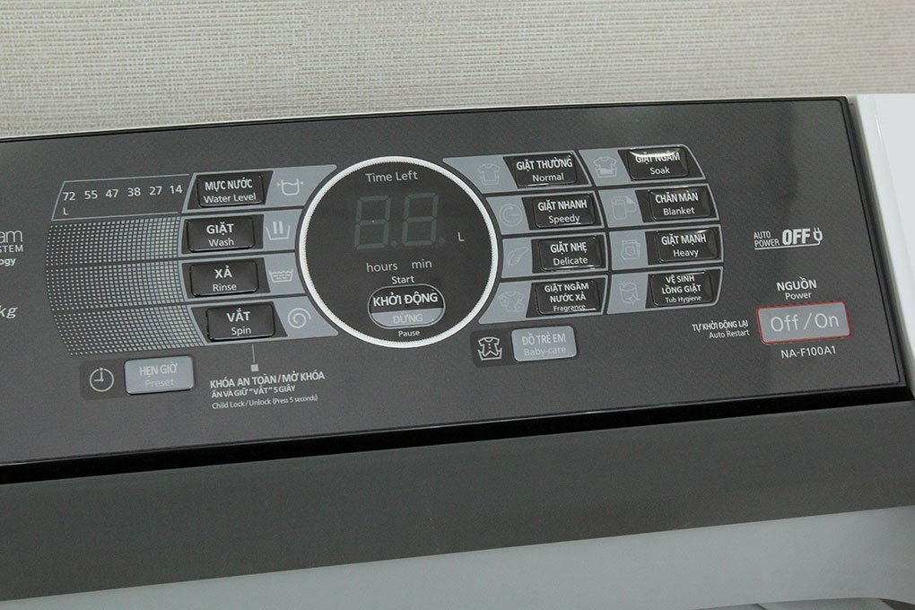 Máy giặt 10 Kg Panasonic NA-F100A1WRV lồng đứng