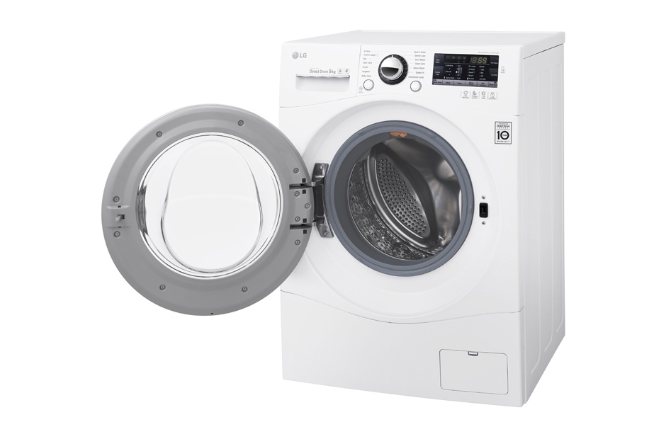 Máy giặt 9 Kg LG F1409NPRW lồng ngang, dẫn động trực tiếp, 6 motion, Turbowash