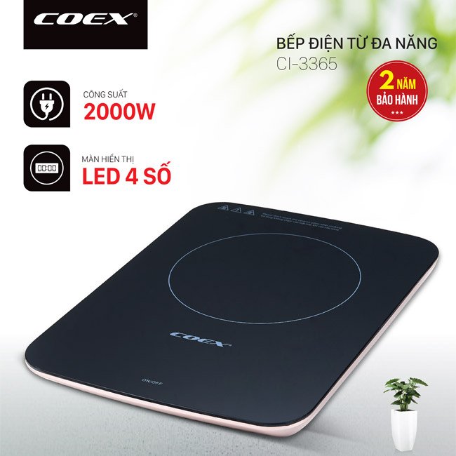Bếp từ cảm ứng Coex CI-3365 (Kèm nồi lẩu)