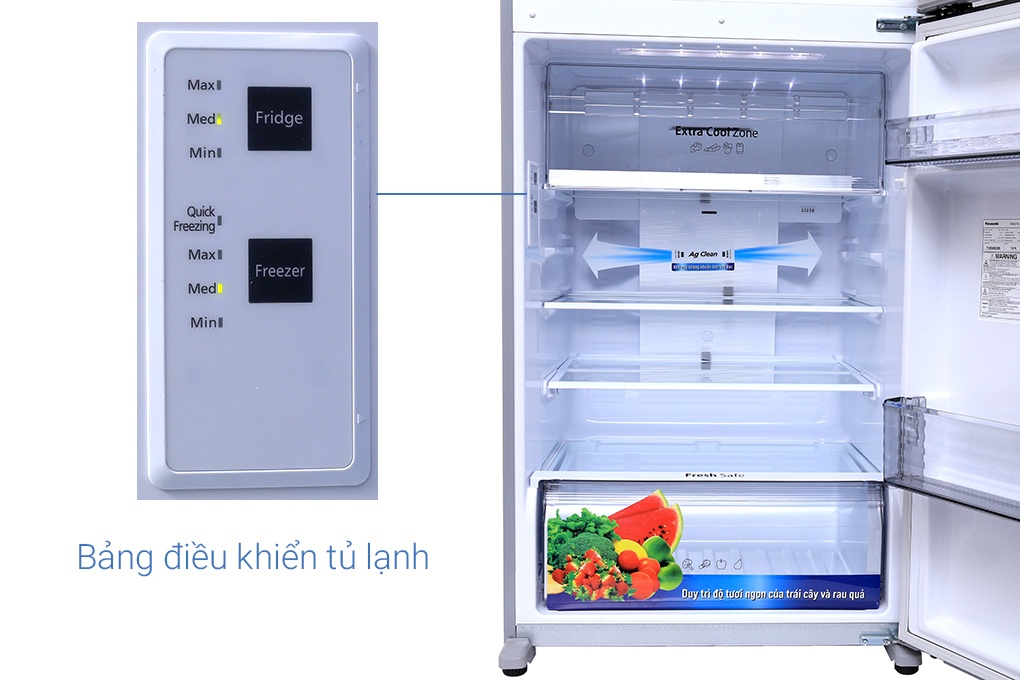 Tủ lạnh Inverter Panasonic NR-BD418VSVN 363 Lít