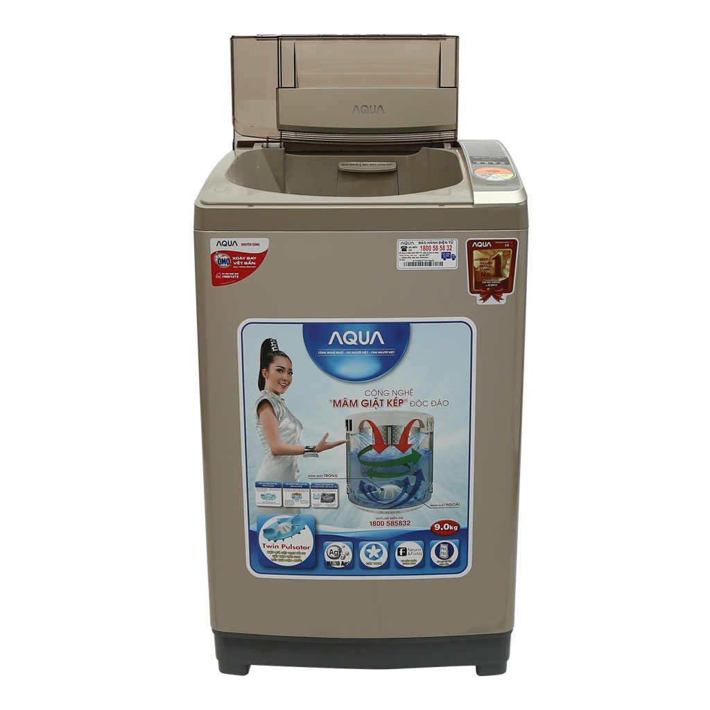 Máy giặt 9 Kg AQua AQW-DQW90ZT lồng đứng