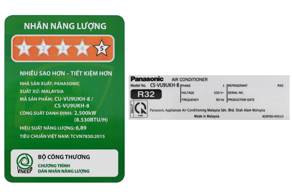 Điều hòa Panasonic 1 chiều Inverter VU9UKH-8 9.000BTU