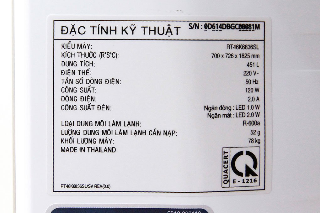Tủ lạnh Samsung RT46K6836SL/SV - 451Lít, Inverter, 2 dàn lạnh độc lập