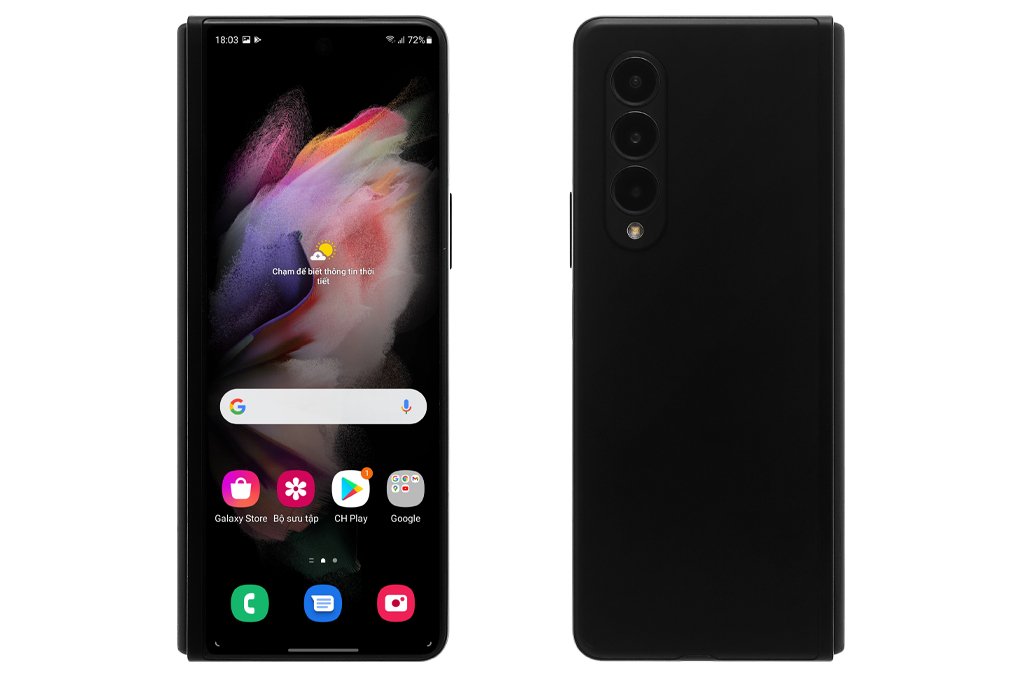 Điện thoại Samsung Galaxy Z Fold 3 5G 512G Đen Phantom