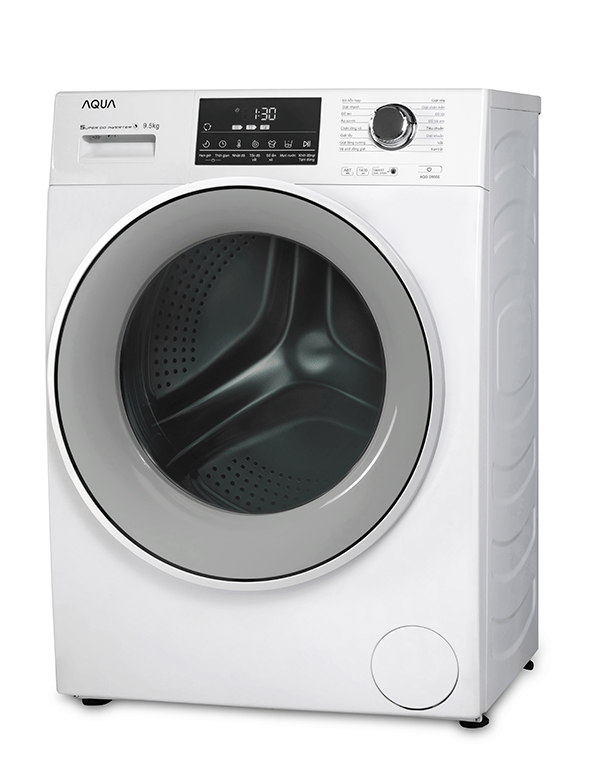 Máy giặt AQUA lồng ngang 9.5kg AQD-D950E.W