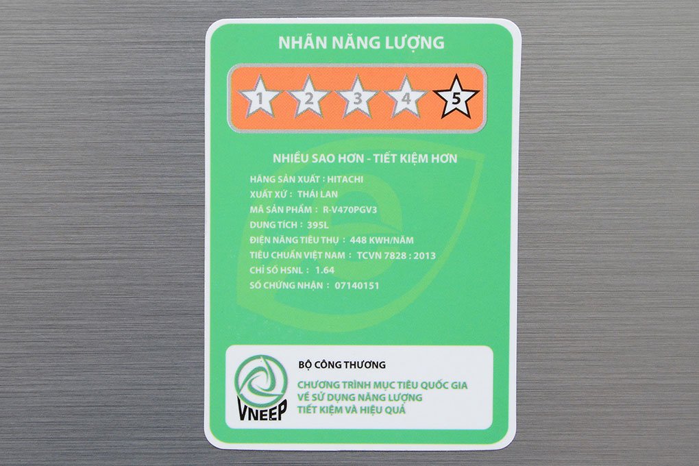 Tủ lạnh Hitachi V470PGV3 ( INX) - 395 Lít