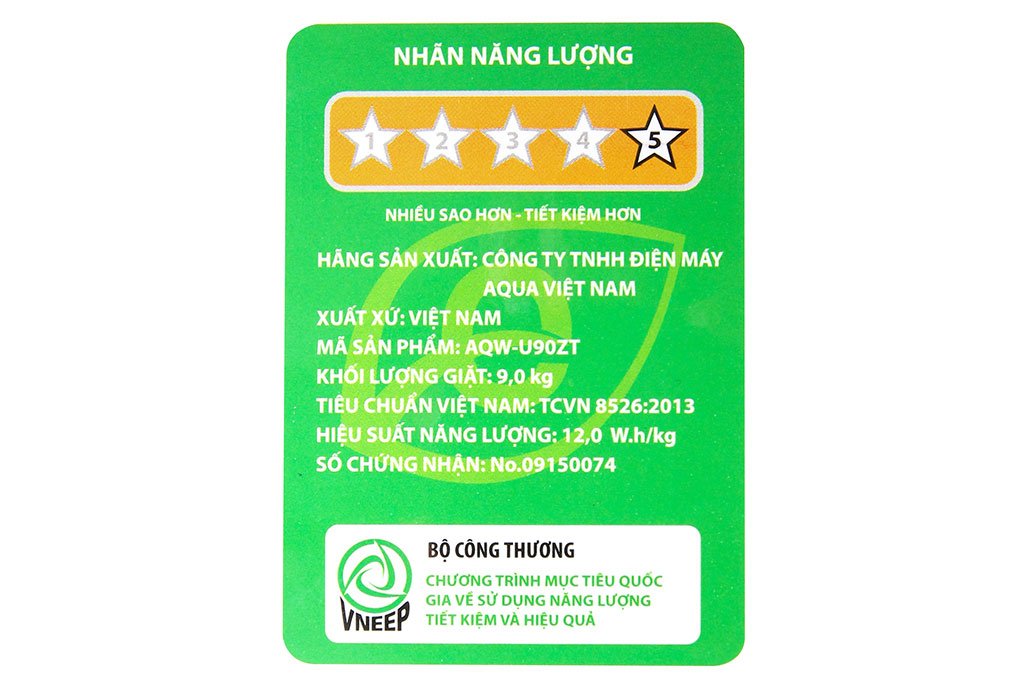 Máy giặt 9 Kg AQua AQW- U90ZT/S lồng đứng