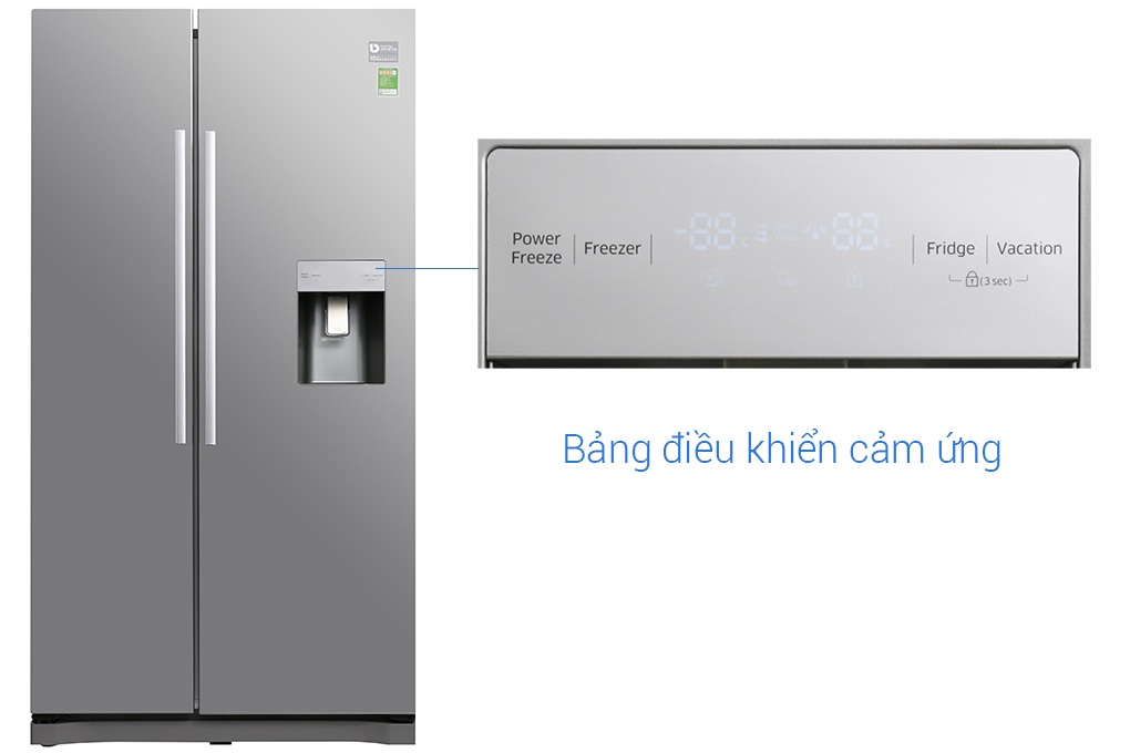 Tủ lạnh SBS Samsung RS52N3303SL/SV 539 Lít