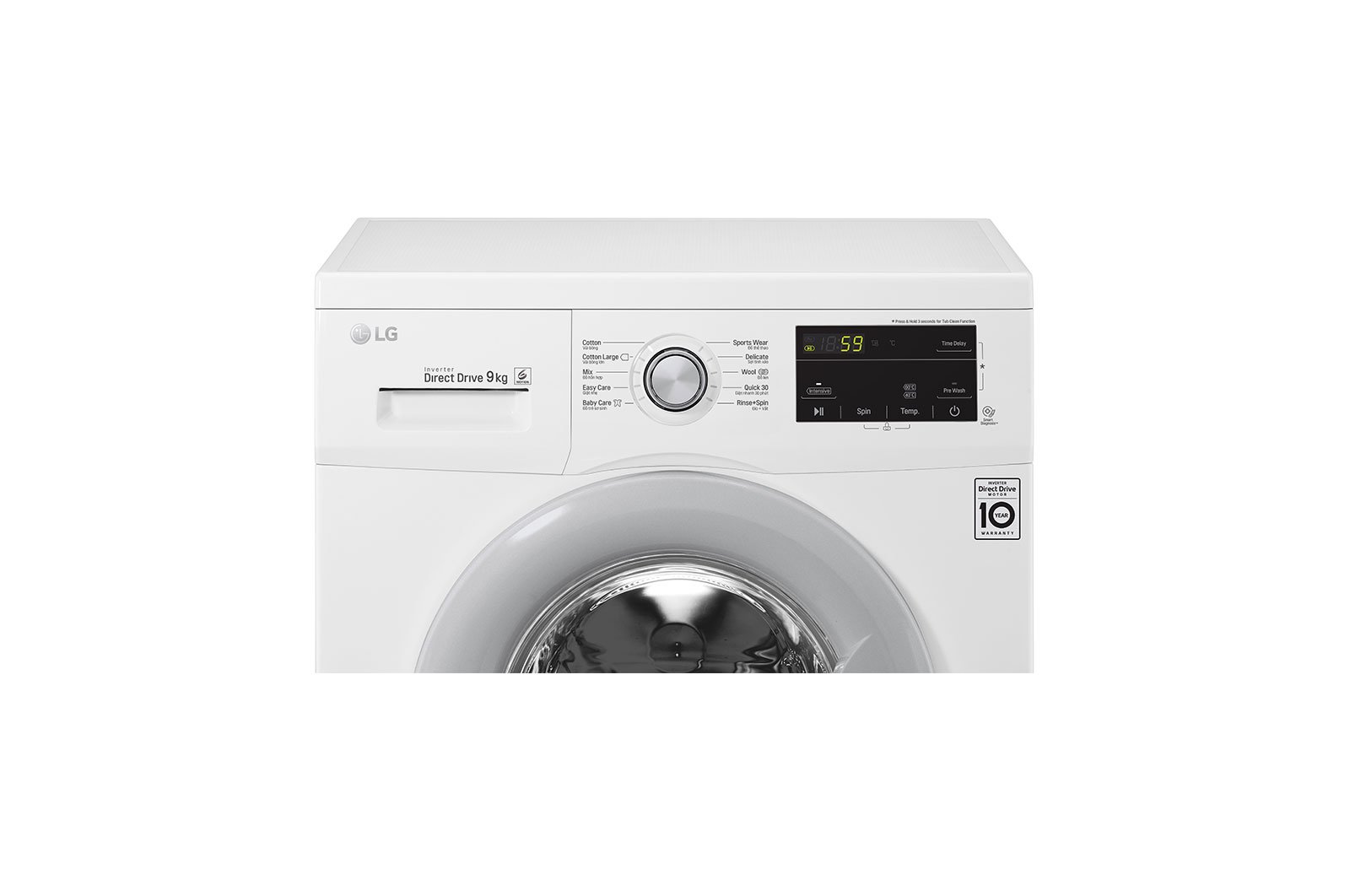 Máy giặt LG lồng ngang 9kg FM1209N6W Inverter Direct Drive