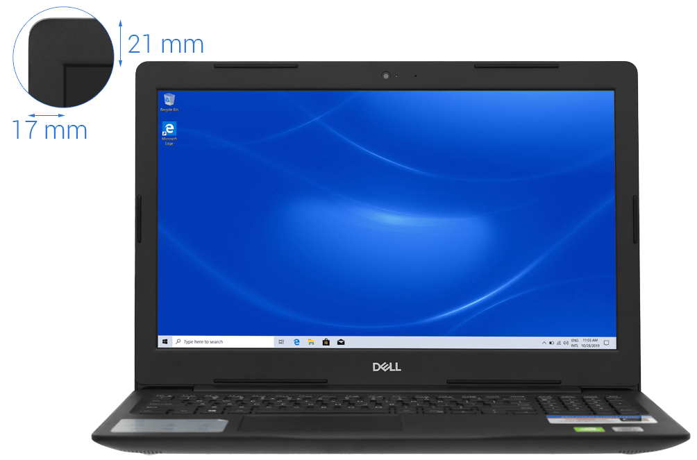 Laptop Dell Inspiron 3593 70197459 Đen Win10