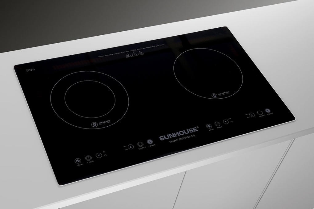 Bếp đôi từ - hồng ngoại Sunhouse SHB9106-ES 4900 W