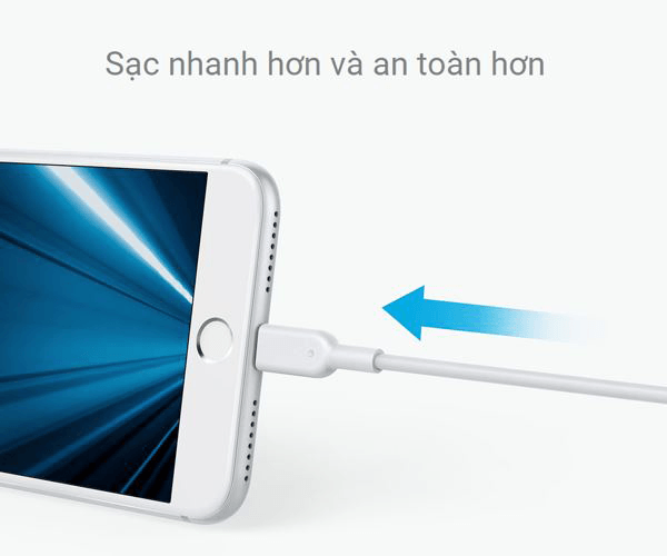 Cáp Lightning Anker Powerline II - Dài 0.9m - A8432
