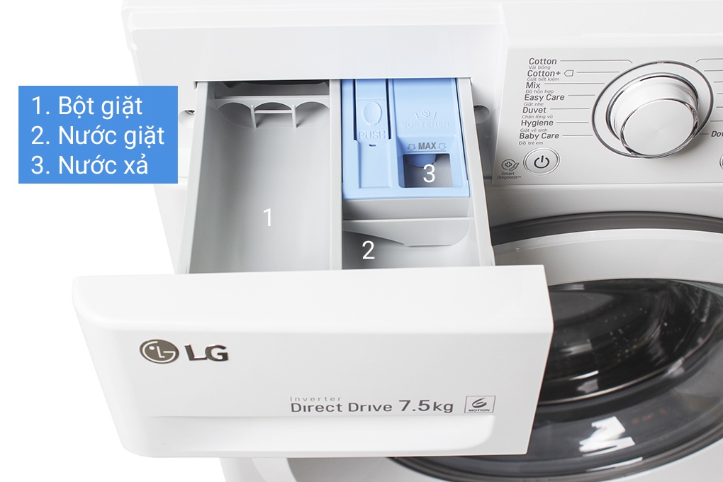 Máy giặt 7.5kg LG FC1475N5W.ABWPEVN